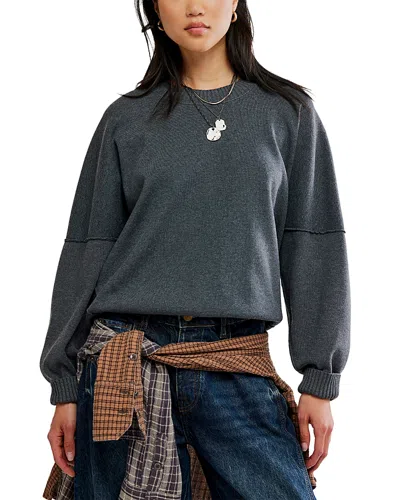 Free People Alma Long Sleeve Sweater In Gray