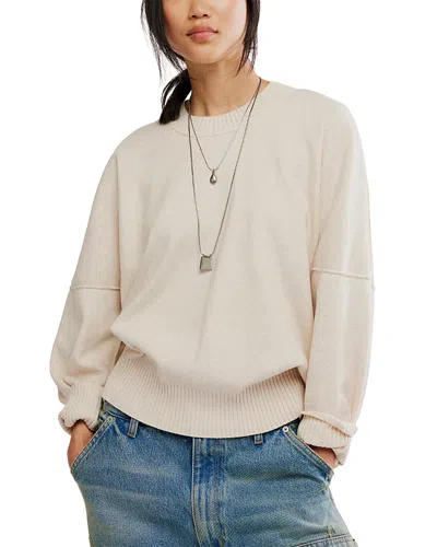 Free People Alma Long Sleeve Sweater In Neutral