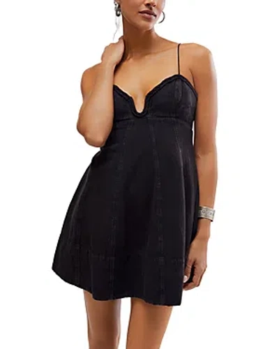 Free People Altura Mini Dress In Black