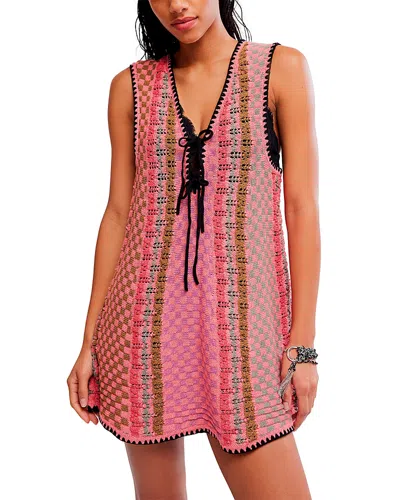 Free People Amalfi Twist Sleeveless Minidress In Multi