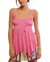 Free People Amaryllis Asymmetric Cotton Camisole
