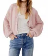 Free People Ameila Cardi In Mauve Moon In Pink