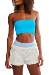 Free People Amelia Bandeau Bra In Blue