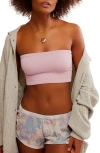 Free People Fp Movement Ringer Logo Sports Bra In Dawn Pink