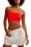 Free People Amelia Bandeau Bra In Fiery Red