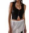 Free People Amelia Corset In Black In Black