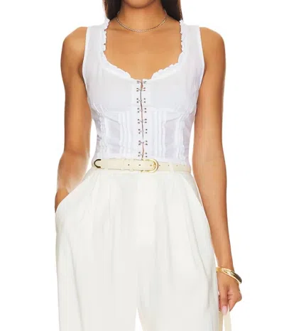 Free People Amelia Corset Top In White