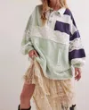 Free People American Dream Polo In Nautical Combo In Multi