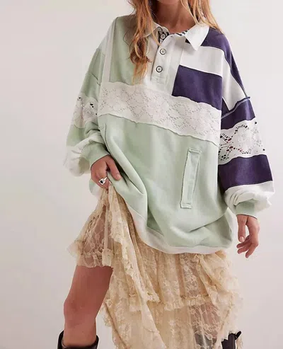 Free People American Dream Polo In Nautical Combo In Multi