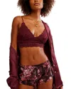 Free People Intimately Fp Amina Longline Bralette In Acai
