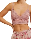 Free People Intimately Fp Amina Longline Bralette In Pale Mauve