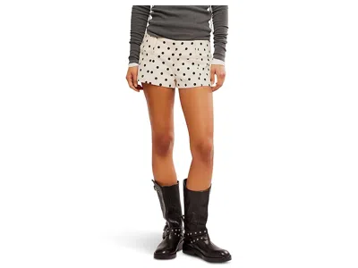 Free People Ana Printed Micro Short In White