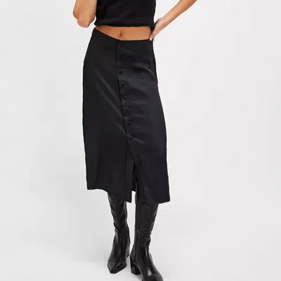 Free People Analise Midi Skirt In Black