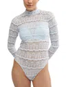 Free People Angelina Bodysuit In Blue