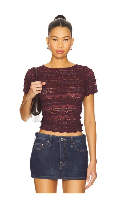 FREE PEOPLE ANGELINA LACE TEE