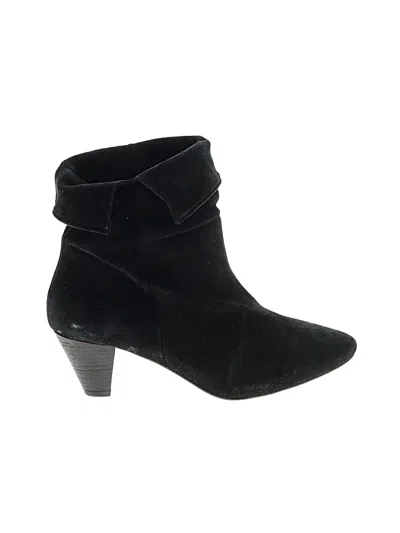 Pre-owned Free People Ankle Boots In Black