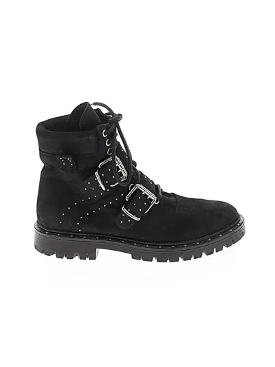 Pre-owned Free People Ankle Boots In Black