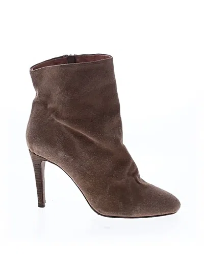 Pre-owned Free People Ankle Boots In Brown