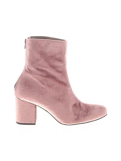 Pre-owned Free People Ankle Boots In Pink