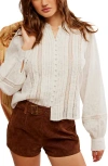 Free People Annabelle Blouse In Optic White