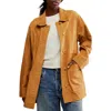Free People Annalise Suede Jacket In Chestnut