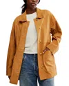Free People Annalise Suede Jacket In Chestnut