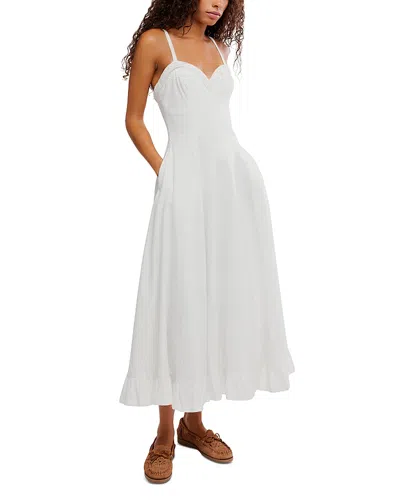 Free People Another Season Midi Dress In White