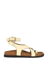 Free People Anya Criss Cross Footbed Sandal