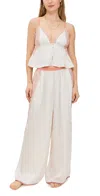 Free People Anywhere With You Lounge Pajama Set Jett Stream In Jett Stream