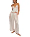 Free People Anywhere With You Pajama Set In Jett Stream