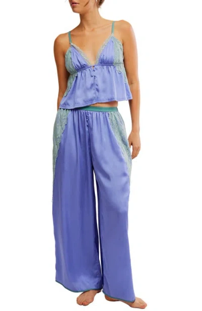 Free People Anywhere With You Satin Camisole Pajamas