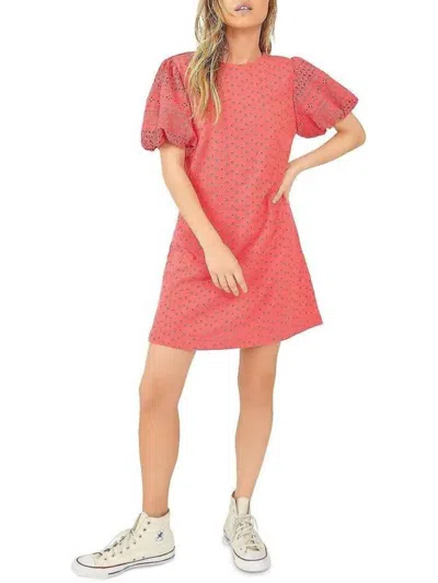 Free People Apricot Rose Mini Dress In Strawberry Spritz In Multi