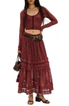 Free People Arcana Set In Marsala Combo