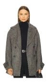 Free People Ari Wool Peacoat In Gray