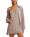Free People Arlo Plaid Dress & Shirt Set In Ivory Combo