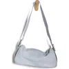Free People Army Candy Leather Baguette Bag In Chambray