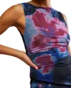 Free People Ash Printed Knit Top In Night Combo