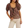 Free People Astra Floral Print Top