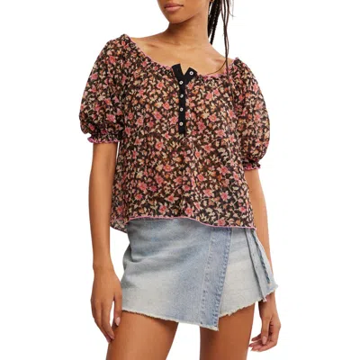FREE PEOPLE FREE PEOPLE ASTRA FLORAL PRINT TOP