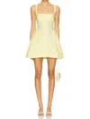 Free People Astrid Oxford Mini Dress In Banana Cream In Yellow