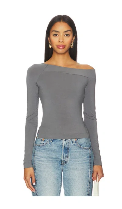 Free People At The After Long Sleeve In Gray