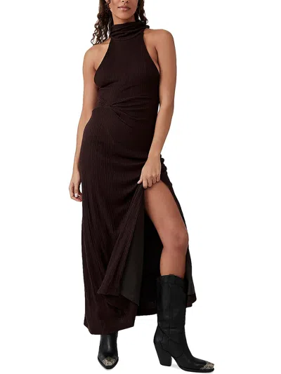 Free People Athea Womens Knit Sleeveless Maxi Dress In Multi
