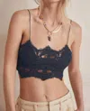 Free People Athena Scallop Crochet Bralette In Black