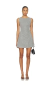 Free People Atlas Faux Suede Mini Dress Wild Dove In Gray