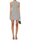 Free People Atlas Faux Suede Mini Dress Wild Dove In Gray