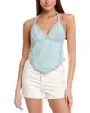 FREE PEOPLE FREE PEOPLE AURORA DENIM HALTER TOP