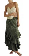Free People Autumn Promenade Maxi Skirt In Adventurer In Green