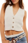 Free People X We The Free Ava Vest In Sugar Straw