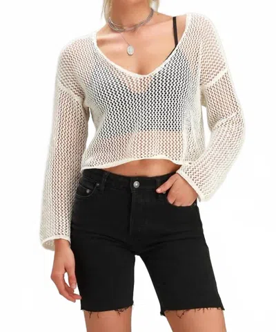 Free People Avery Denim Bermuda Frayed Hem Shorts In Black