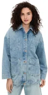 Free People Avery Denim Jacket Got The Blues